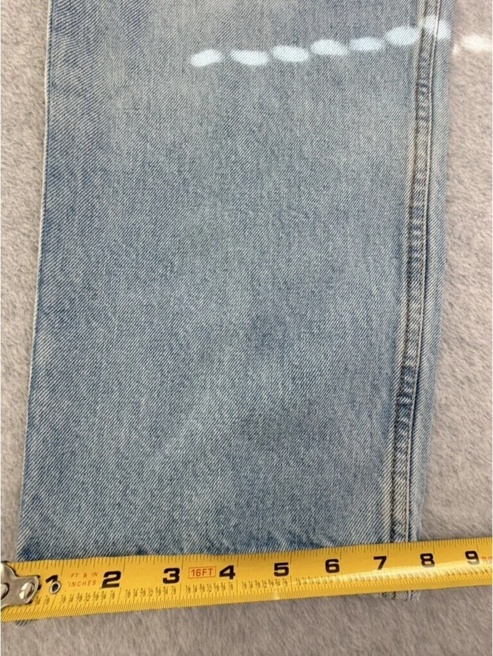 Arizona Jean Co Mens Jeans W31 L29 Light Wash Blue Relaxed Fit Straight Denim